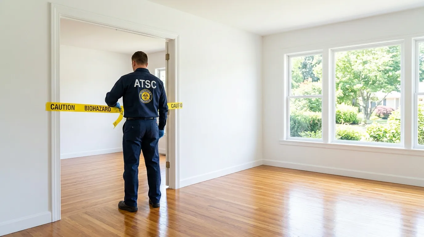 Certified biohazard cleanup crew performing Decomposition Cleanup in Cypress Gardens